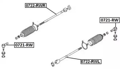 Шарнир ASVA 0721-RW