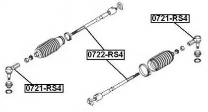 Шарнир ASVA 0722-RS4