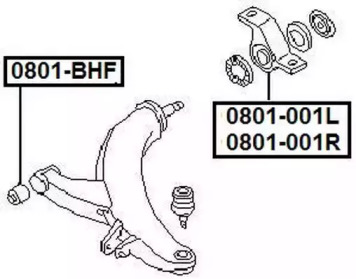 Подвеска ASVA 0801-001R