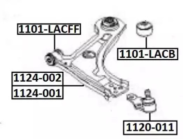 Подвеска ASVA 1101-LACB