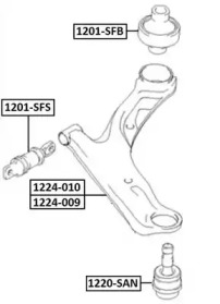 Подвеска ASVA 1201-SFB