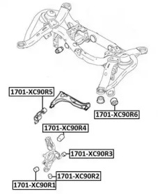 Подвеска ASVA 1701-XC90R4