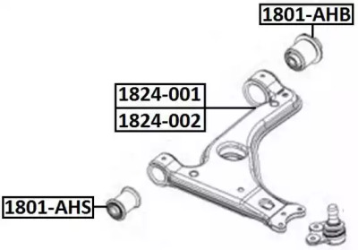 Рычаг независимой подвески колеса ASVA 1824-001