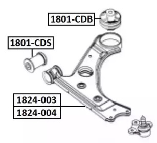 Рычаг независимой подвески колеса ASVA 1824-003