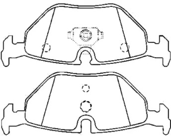 Комплект тормозных колодок ASVA AKD-0014