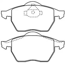 Комплект тормозных колодок ASVA AKD-0188