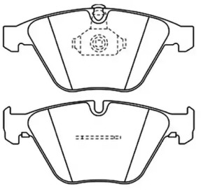 Комплект тормозных колодок ASVA AKD-0222