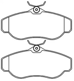 Комплект тормозных колодок ASVA AKD-0295