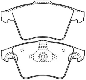 Комплект тормозных колодок ASVA AKD-0353