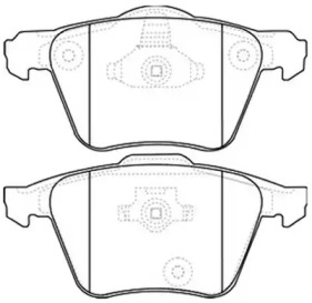 Комплект тормозных колодок ASVA AKD-0357