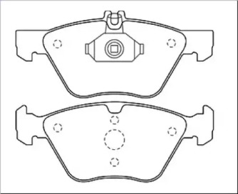 Комплект тормозных колодок ASVA AKD-1013