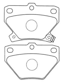 Комплект тормозных колодок ASVA AKD-1134