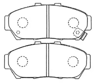 Комплект тормозных колодок ASVA AKD-1179