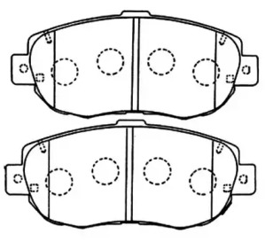 Комплект тормозных колодок ASVA AKD-1324