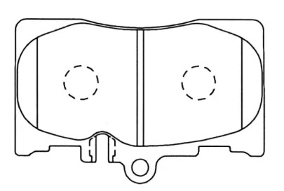 Комплект тормозных колодок ASVA AKD-1455