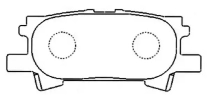 Комплект тормозных колодок ASVA AKDC-1498