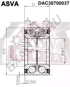 Подшипник ASVA DAC38700037