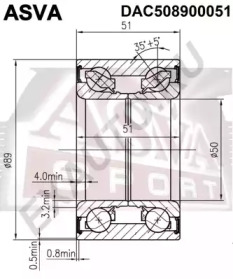 Подшипник ASVA DAC508900051