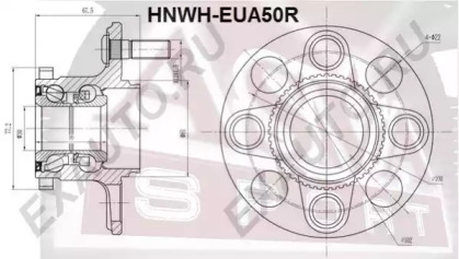 Ступица колеса ASVA HNWH-EUA50R