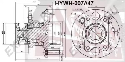 Ступица колеса ASVA HYWH-007A47