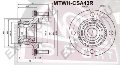 Ступица колеса ASVA MTWH-CSA43R