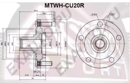 Ступица колеса ASVA MTWH-CU20R