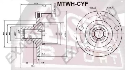 Ступица колеса ASVA MTWH-CYF