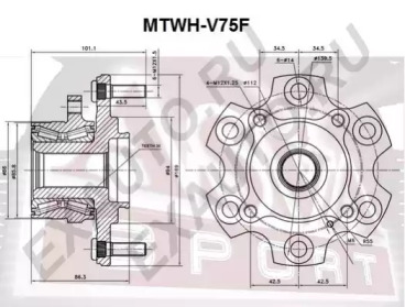 Ступица колеса ASVA MTWH-V75F