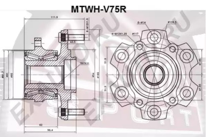 Ступица колеса ASVA MTWH-V75R