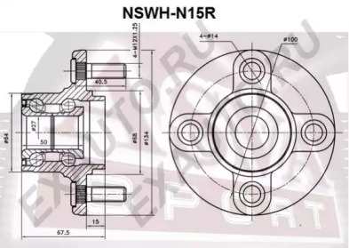 Ступица колеса ASVA NSWH-N15R