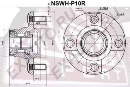 Ступица колеса ASVA NSWH-P10R