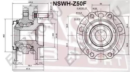 Ступица колеса ASVA NSWH-Z50F