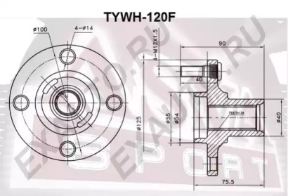 Ступица колеса ASVA TYWH-120F