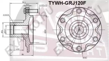 Ступица колеса ASVA TYWH-GRJ120F