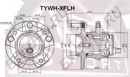 Ступица колеса ASVA TYWH-XFLH