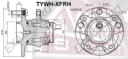 Ступица колеса ASVA TYWH-XFRH