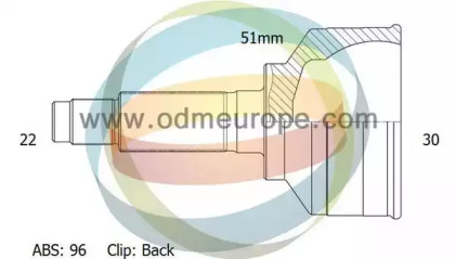 Шарнирный комплект ODM-MULTIPARTS 12-211606