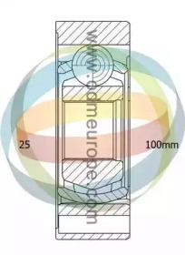 Шарнир ODM-MULTIPARTS 12-216001