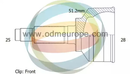 Шарнирный комплект ODM-MULTIPARTS 12-351951