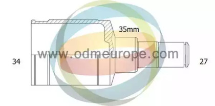 Шарнирный комплект ODM-MULTIPARTS 14-016025