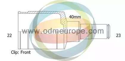 Шарнирный комплект ODM-MULTIPARTS 14-016032