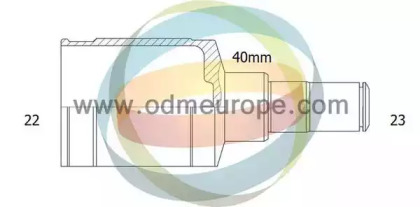 Шарнирный комплект ODM-MULTIPARTS 14-016036