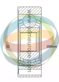 Шарнирный комплект ODM-MULTIPARTS 14-216041