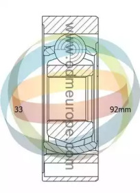 Шарнирный комплект ODM-MULTIPARTS 14-216050