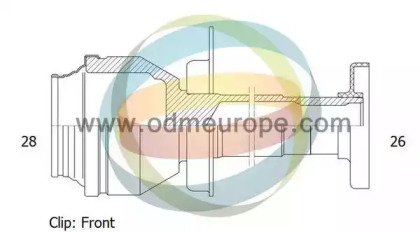 Шарнирный комплект ODM-MULTIPARTS 14-216089