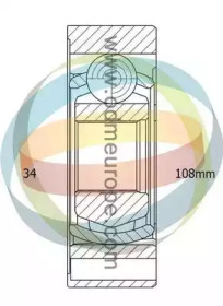 Шарнирный комплект ODM-MULTIPARTS 14-356049