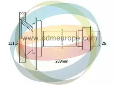 Полуосевой вал ODM-MULTIPARTS 16-210080