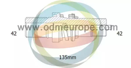 Полуосевой вал ODM-MULTIPARTS 16-210140