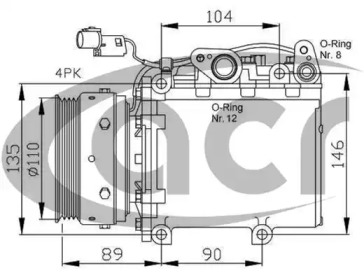 Компрессор ACR 134966R