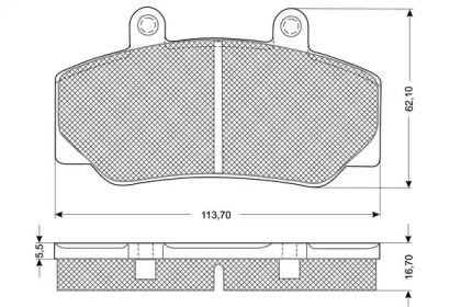 Комплект тормозных колодок PROCODIS FRANCE PF1167